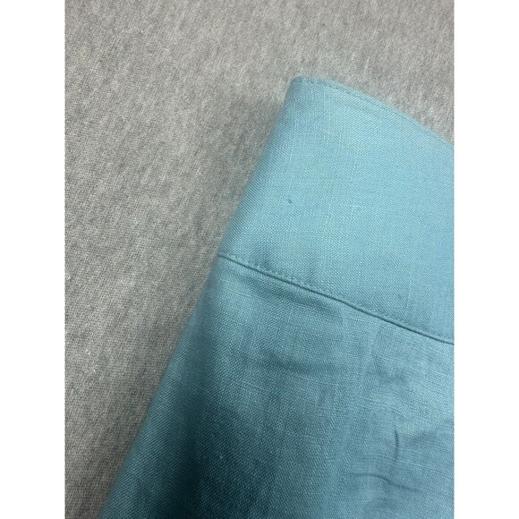 Boden Pale‎ Blue Linen A line Skirt Size 8R - Picture 3 of 8
